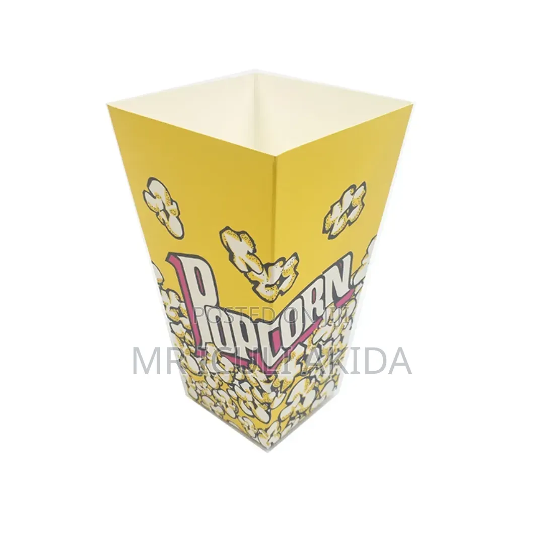 50pcs Disposable Foldable Paper Popcorn Boxes or Serving Bags