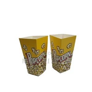 50pcs Disposable Foldable Paper Popcorn Boxes or Serving Bags