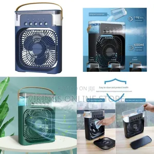 Portable Evaporative Air Cooler and Misting Fan With Led Night Light