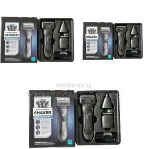 Professional 3-in-1 Rechargeable Grooming Kit and Shaver - Multicolor