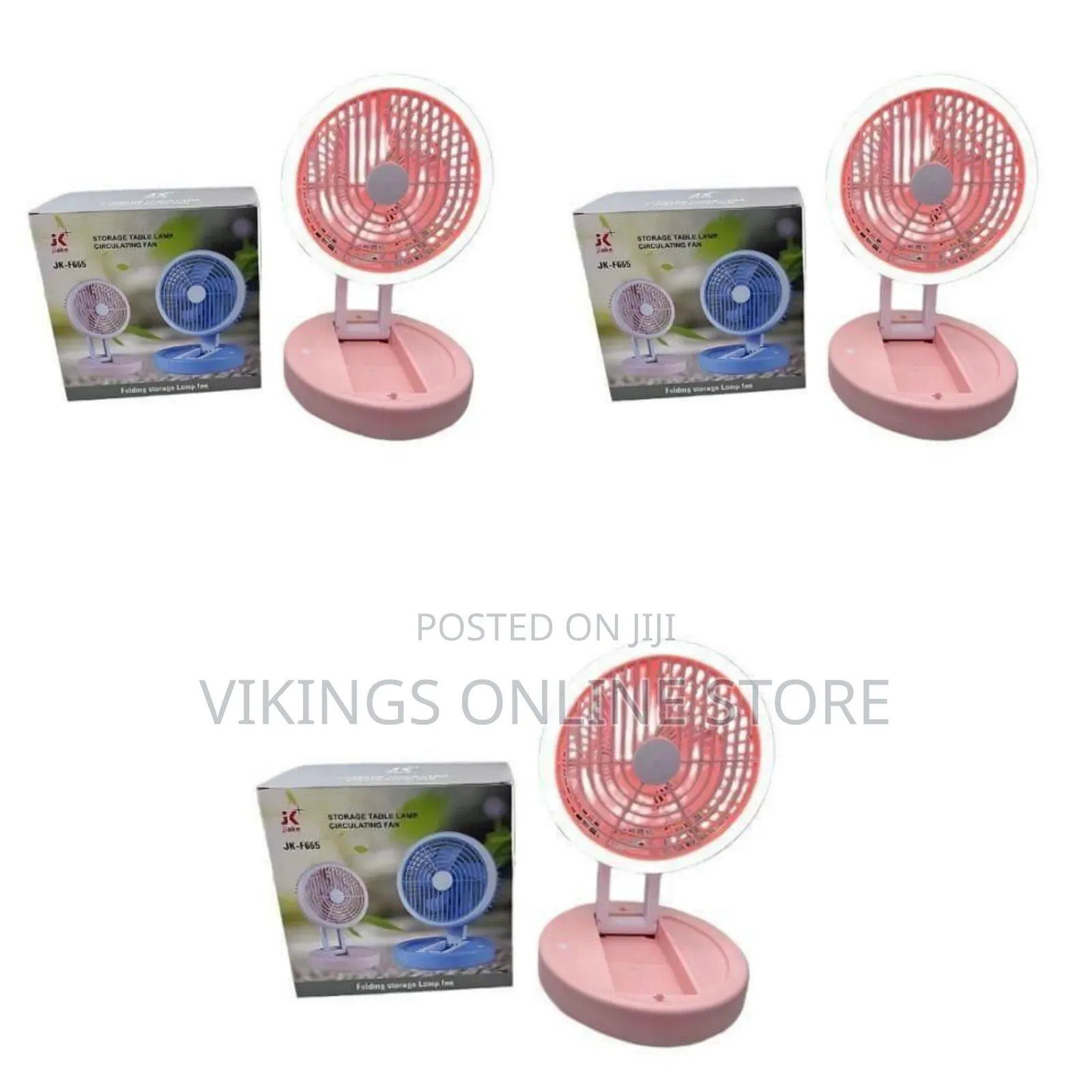 Multi-functional Folding Storage Table Lamp And Circulating Fan