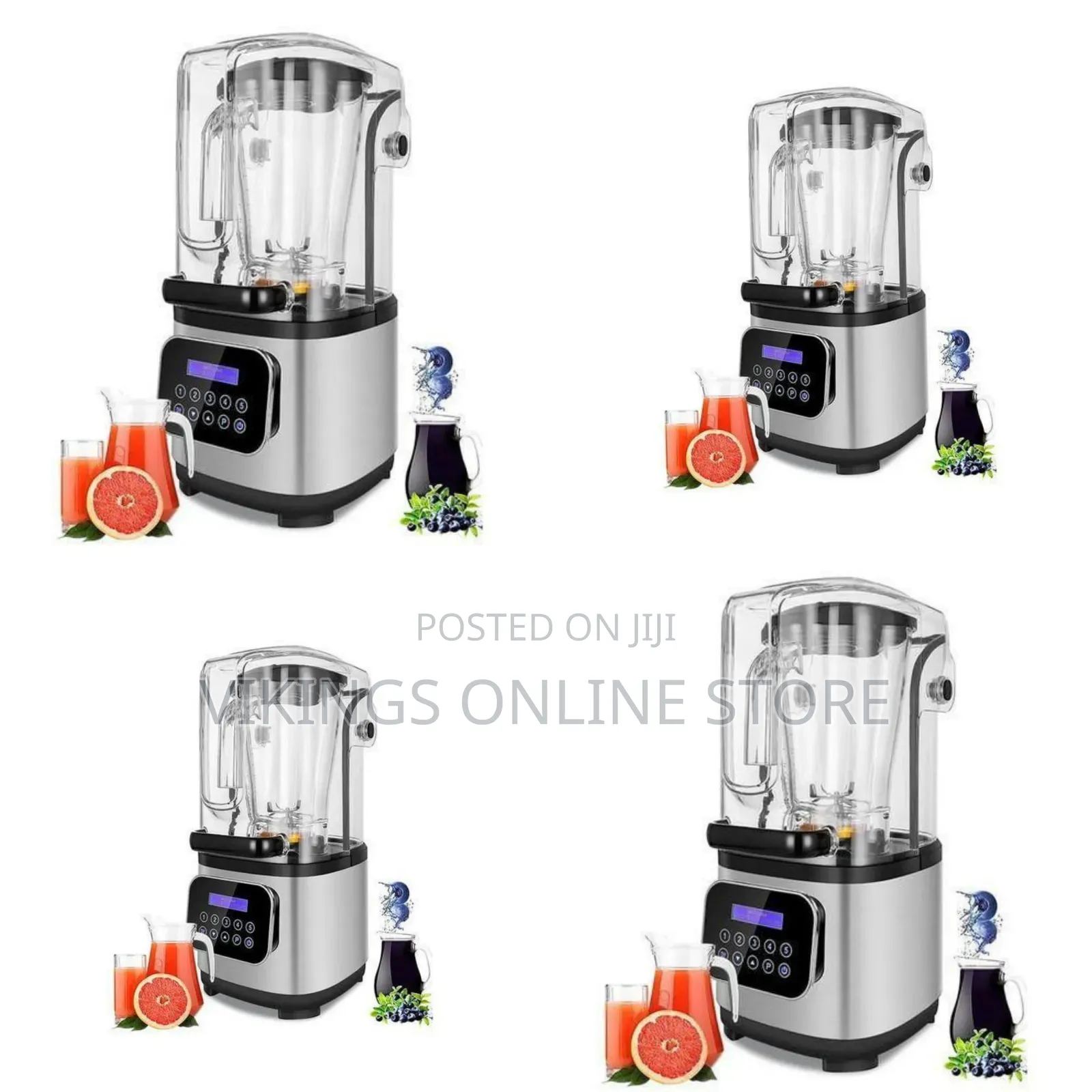 Professional High-Speed Quiet Blender With Sound Enclosure -Multicolor