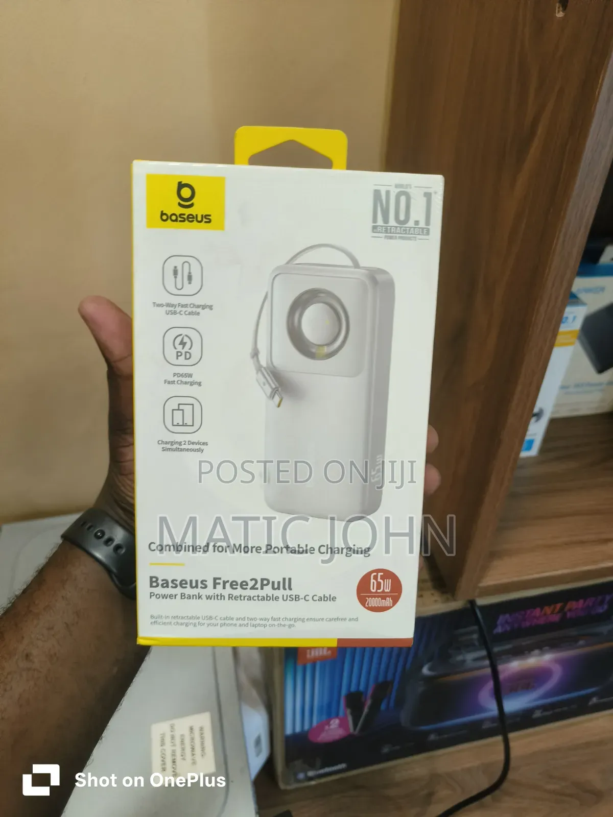 Baseus Free 2 Pull Power Bank for Laptop and Phone