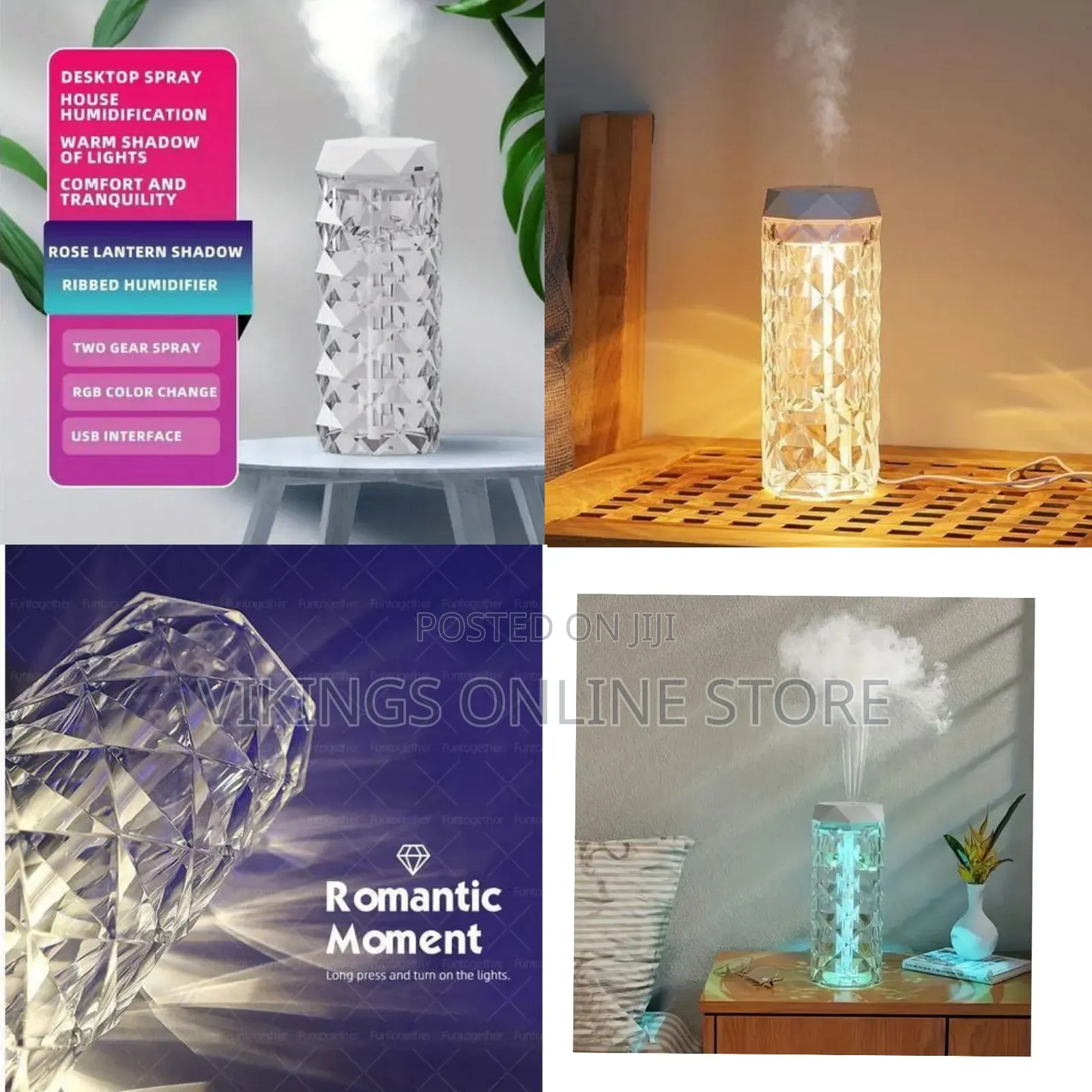 400ml Multi-Color Atmosphere Light Multi-Purpose Humidifier
