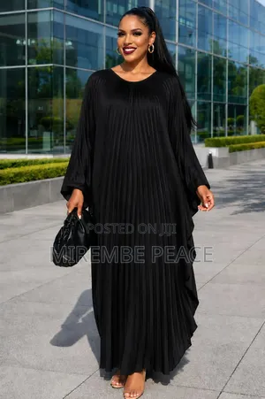 Pleated Kaftan Max Dresses