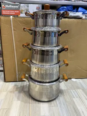 Hesfa 5-Piece Premium Stainless Steel Pot Set