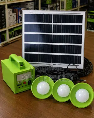 40w Solar Lighting Kit With 3 Bulbs Usb Charging Kampala