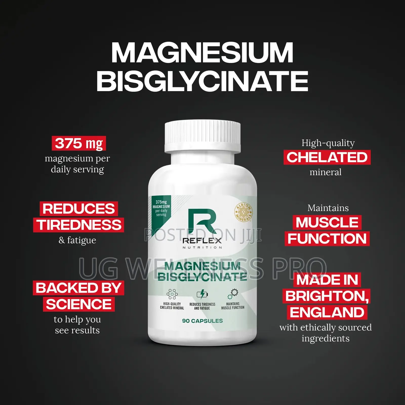 Reflex Nutrition Magnesium Bisglycinate 90 Caps