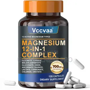 Vccvaa Magnesium 12-in-1 Complex 120 Capsules
