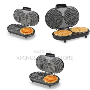 Professional Double Heart-Shaped Waffle Maker