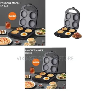 Versatile 4-Hole Electric Pancake and Egg Maker