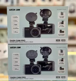 Green Lion Dash Camera Pro, Front Rear Dash Cam, Super Night Vision