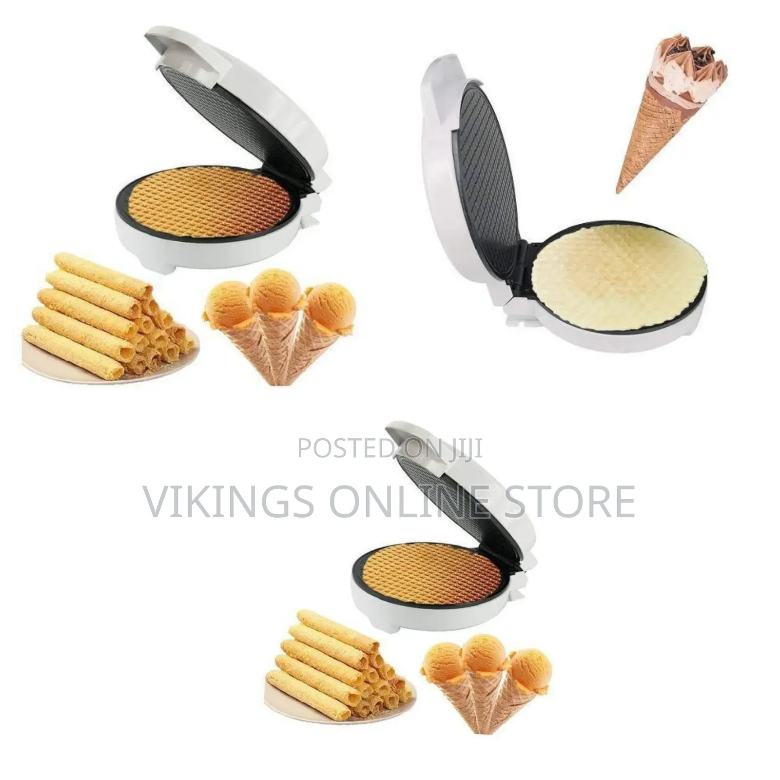Electric Ice Cream Cone and Waffle Roll Maker
