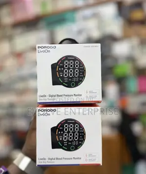 Porodo Liveon - Digital Blood Pressure Monitor With One-Key Measure