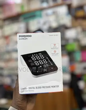 Porodo Liveon Digital Blood Pressure Monitor With a Display Screen