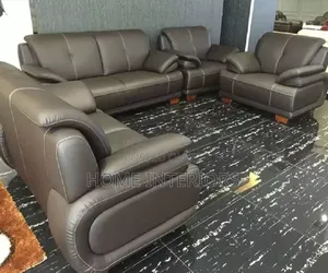 Seven Seater Sofa Set in Leather
