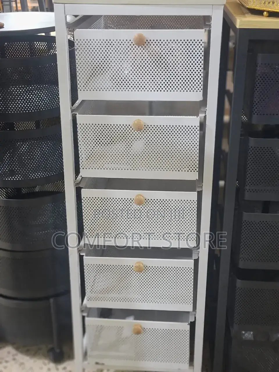 Steel Kitchen Rotating Storage Rack