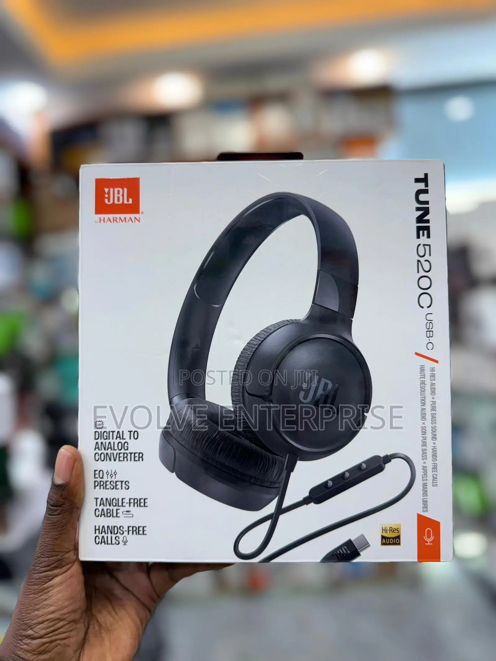 JBL Tune 520c Usb-C - Wired on-Ear Headphones