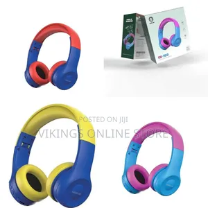Green Lion Fun Safe Wireless Headphones for Kids - Multicolor