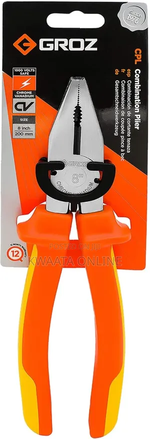 Professional Grade 8 Inch Combination Plier | 1000v Insulation Plier