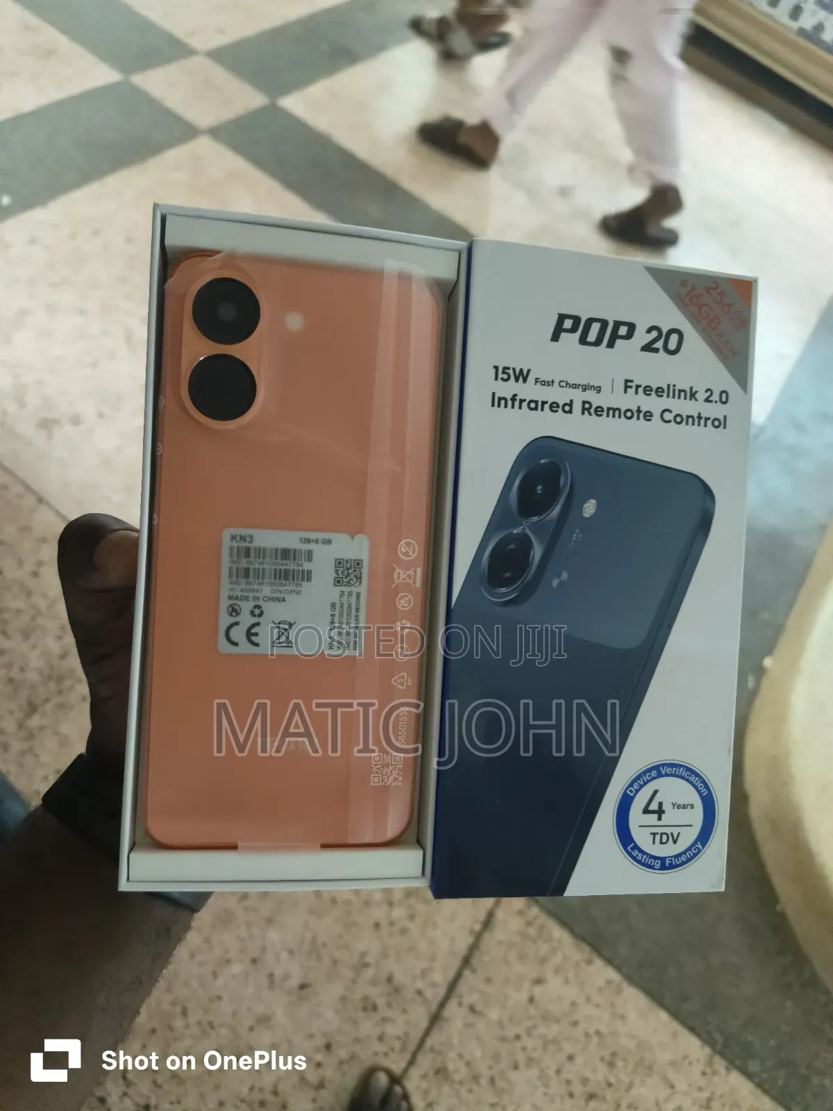 New Tecno Pop 20 128 GB Orange