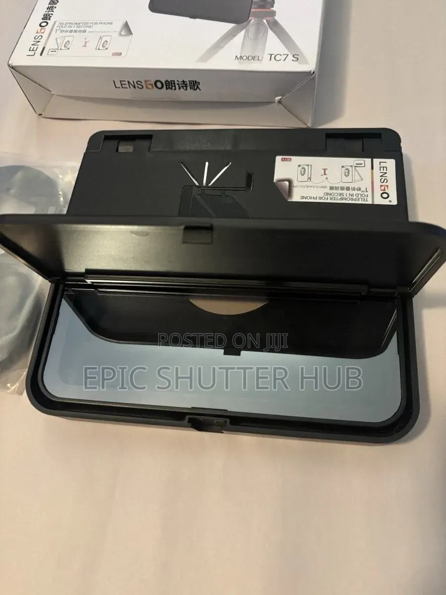 Lensgo Tc7s Portable Teleprompter for Phone1 Second Fold.