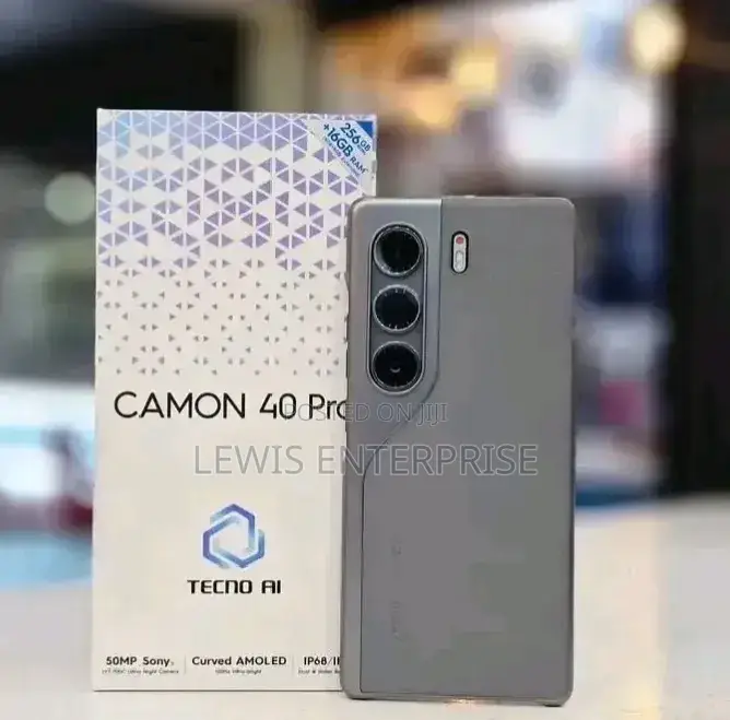 New Tecno Camon 40 Pro 5G 256 GB Black