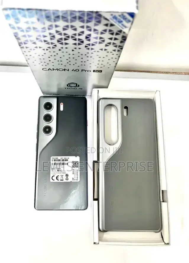 New Tecno Camon 40 Pro 5G 256 GB Black