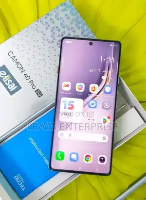 New Tecno Camon 40 Pro 5G 256 GB Black