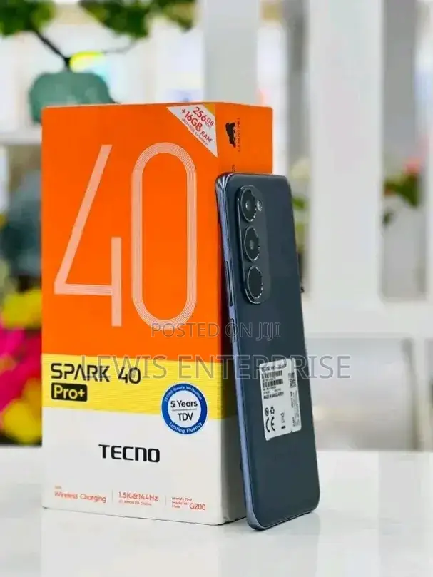 New Tecno Spark 40 Pro+ 256 GB Black