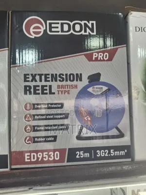 Heavy Duty Power Extention Cable Reel 2.5mm 25 Metres