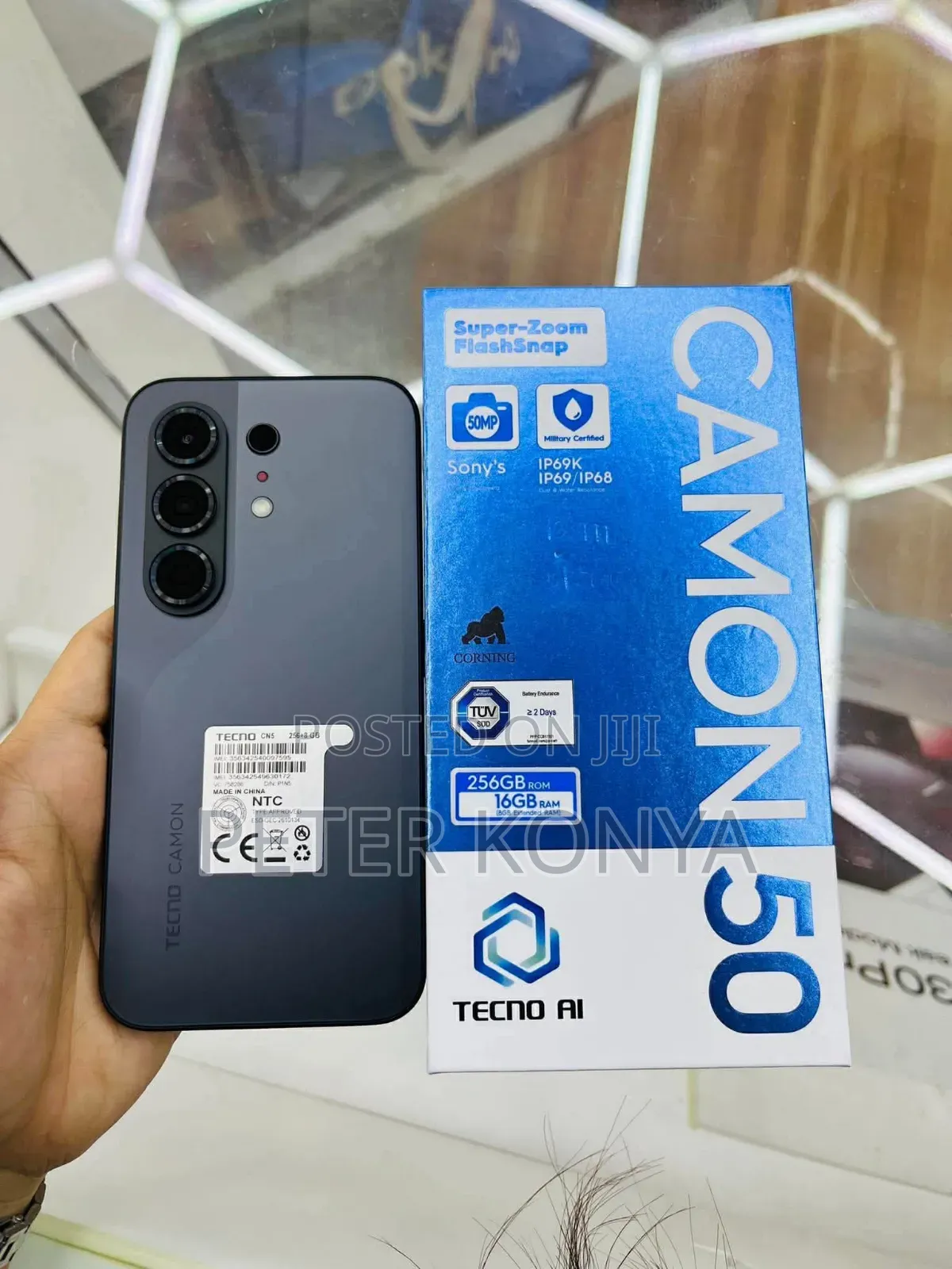 New Tecno Camon 50 256 GB Black