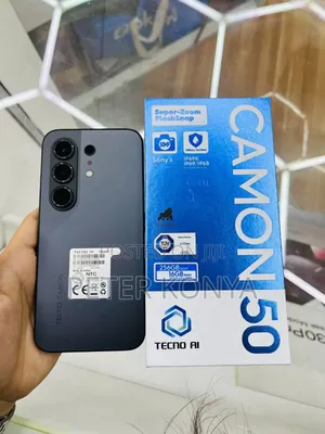 New Tecno Camon 50 256 GB Black