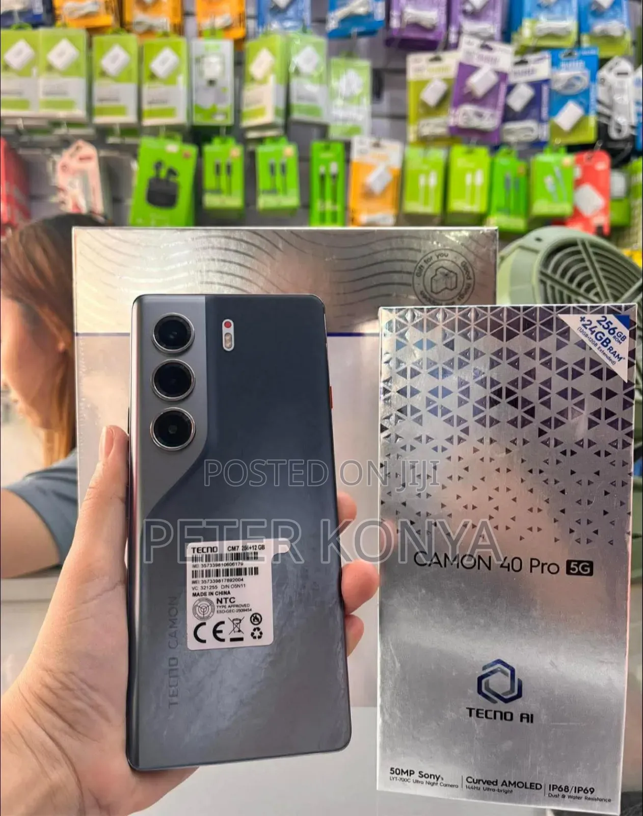 New Tecno Camon 40 Pro 5G 256 GB Black