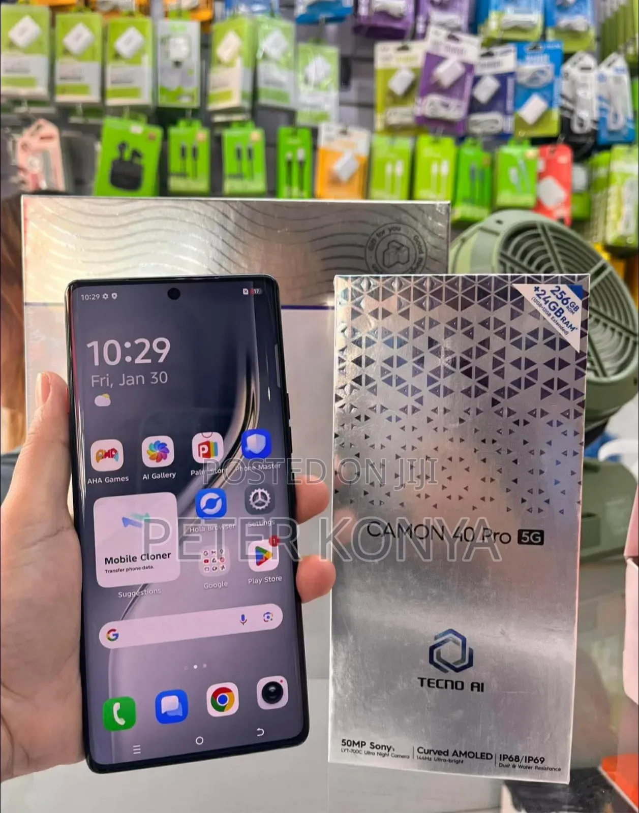 New Tecno Camon 40 Pro 5G 256 GB Black