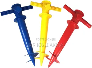 Plastic Beach Umbrella Anchors Designed for Securing Umbrellas in Sand