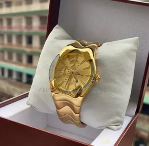 Denvosi Gold-Tone Luxury Wristwatch Design Watch Man's Lady