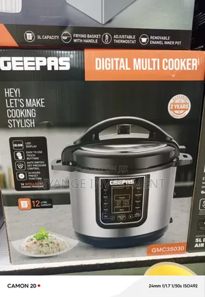 3l Geepas Digital Multi Cooker. Digital Pressure Cooker