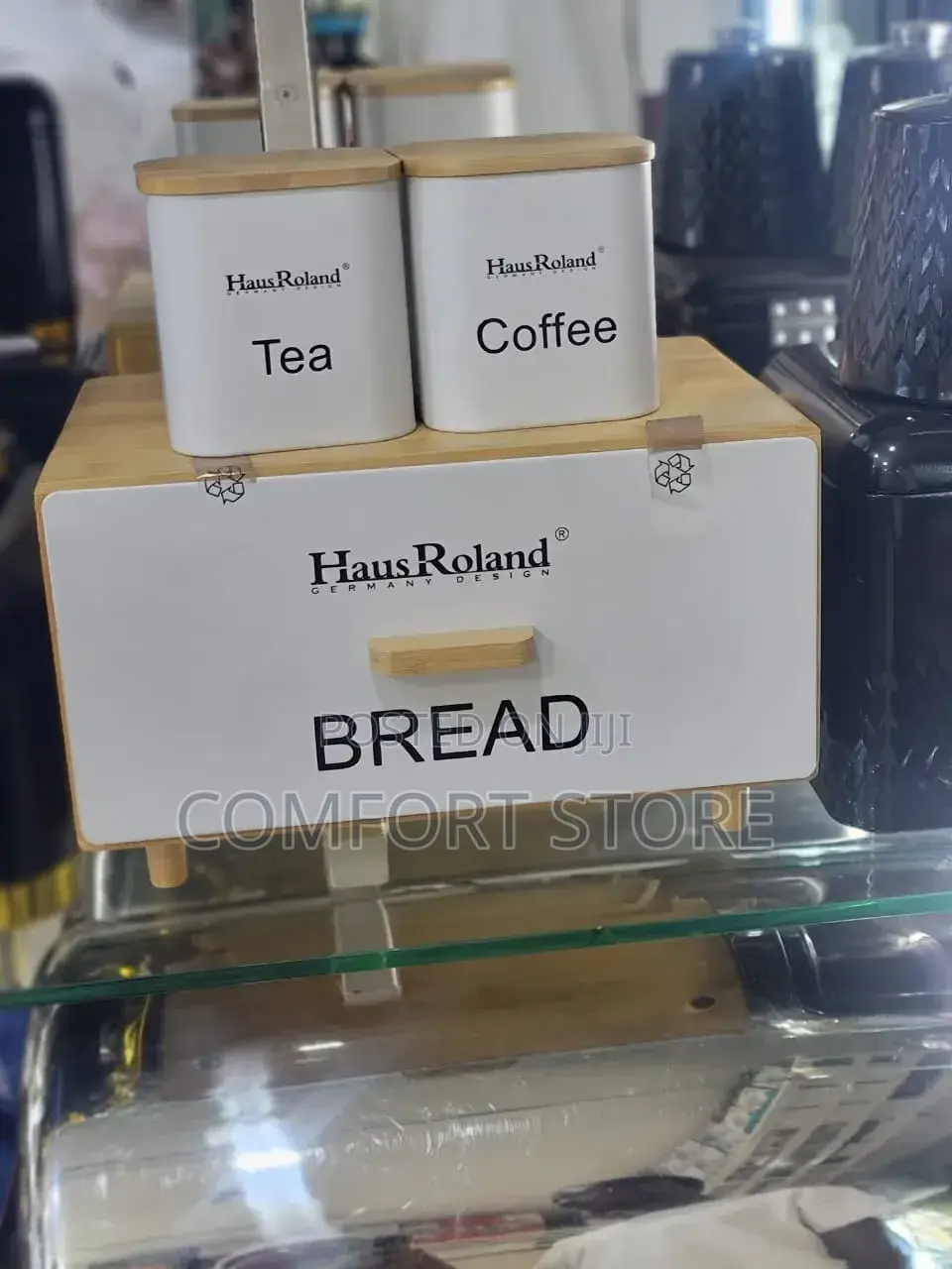 Breakfast Spice Storage Rack and Bread Storage