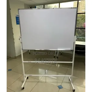 Magnetic 90x120 Whiteboard With a Movable Stand and Casters