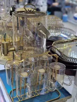 Juice Jar and 6 Glasses