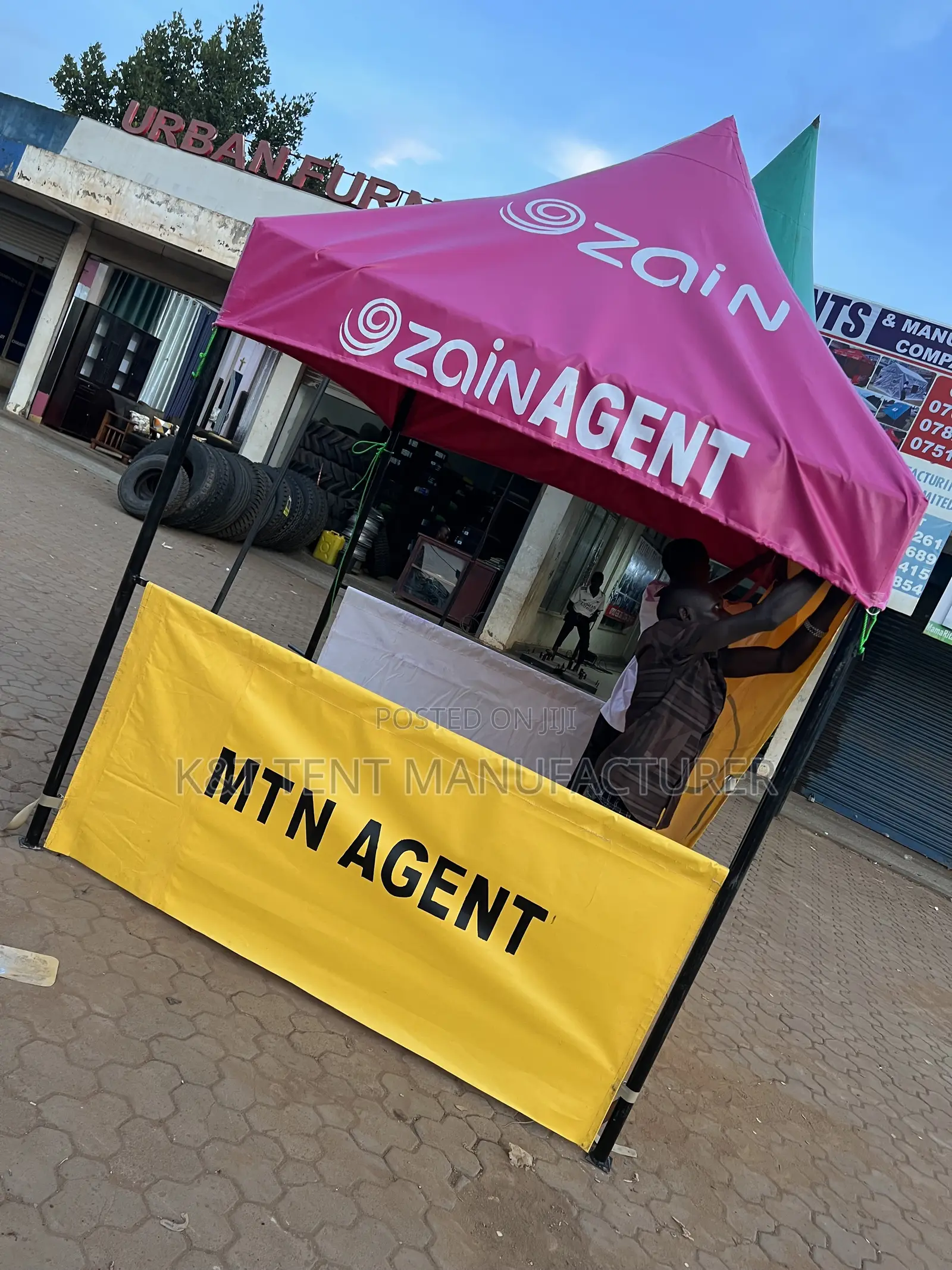 2x2meters Tent Branded