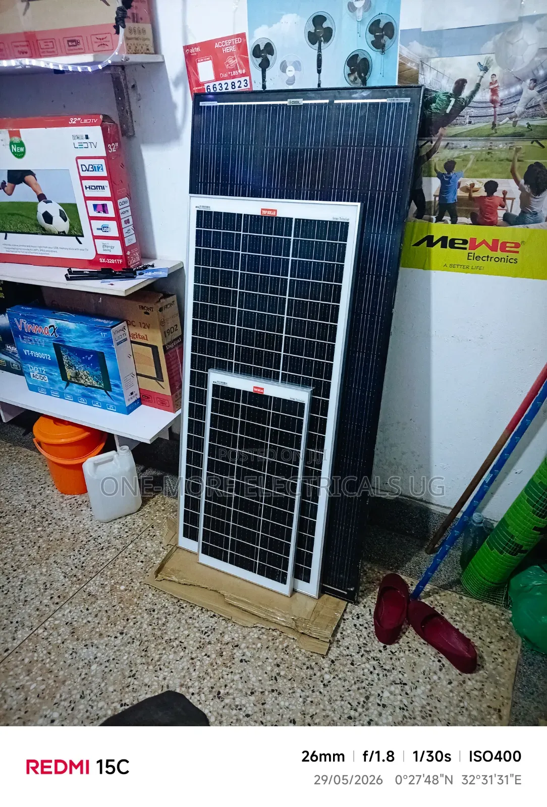 Solar Panel Mono Crystalline 150w/12v