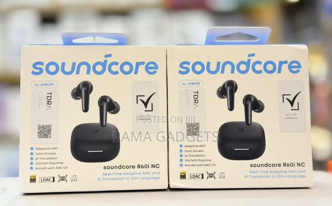 Black Soundcore R60i Nc Earbuds