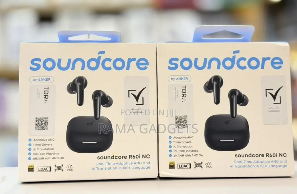 Black Soundcore R60i Nc Earbuds