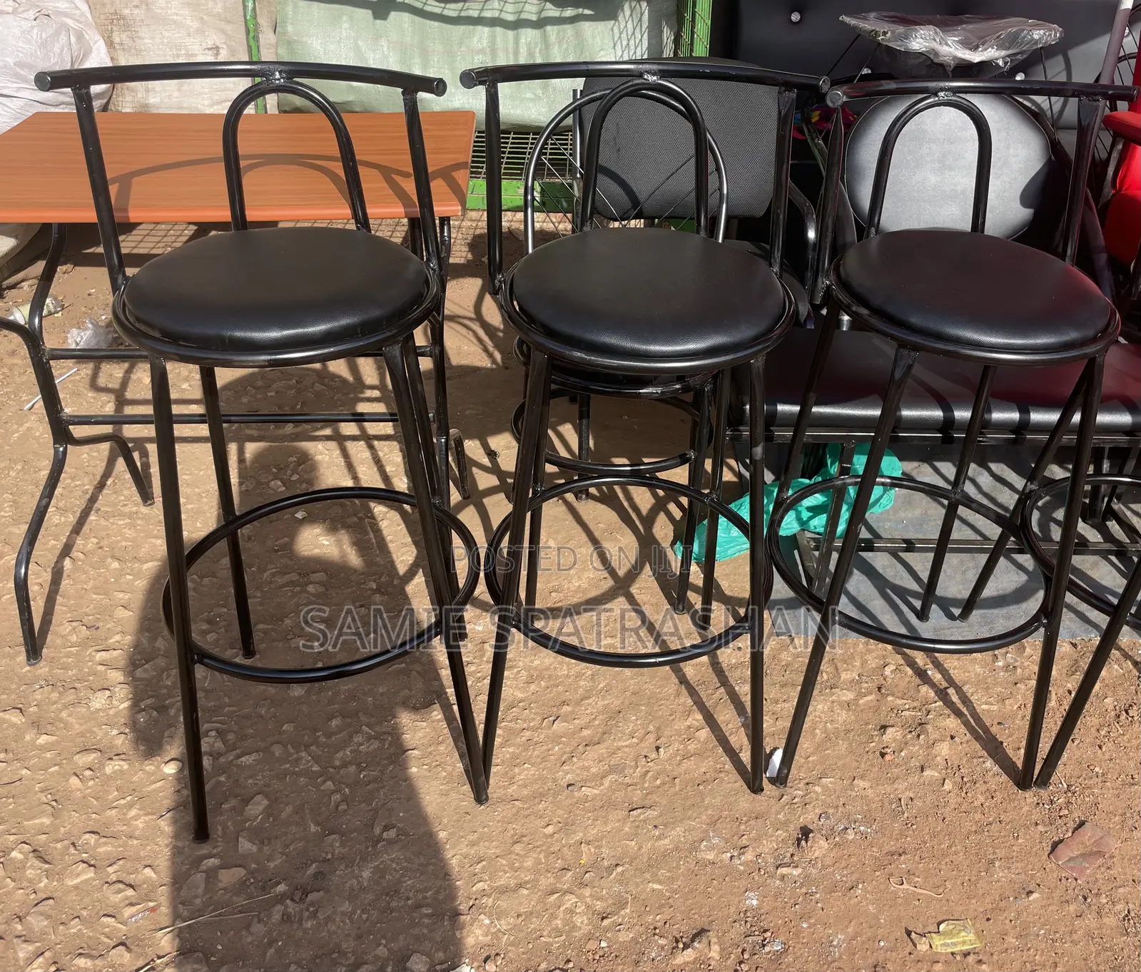 Stool Package Black 3 Pc