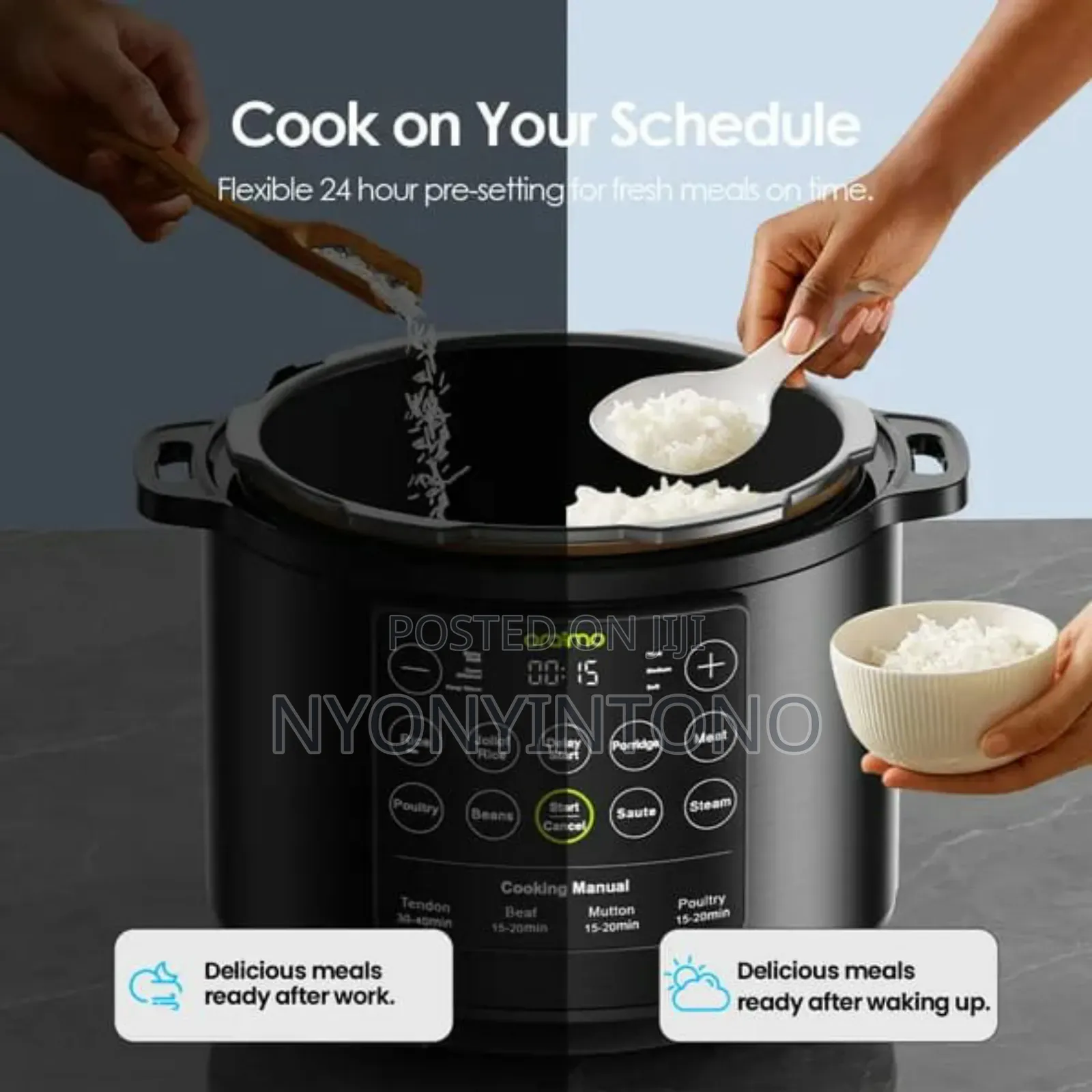 Oraimo Electric Non- Stick Automatic Pressure Cooker