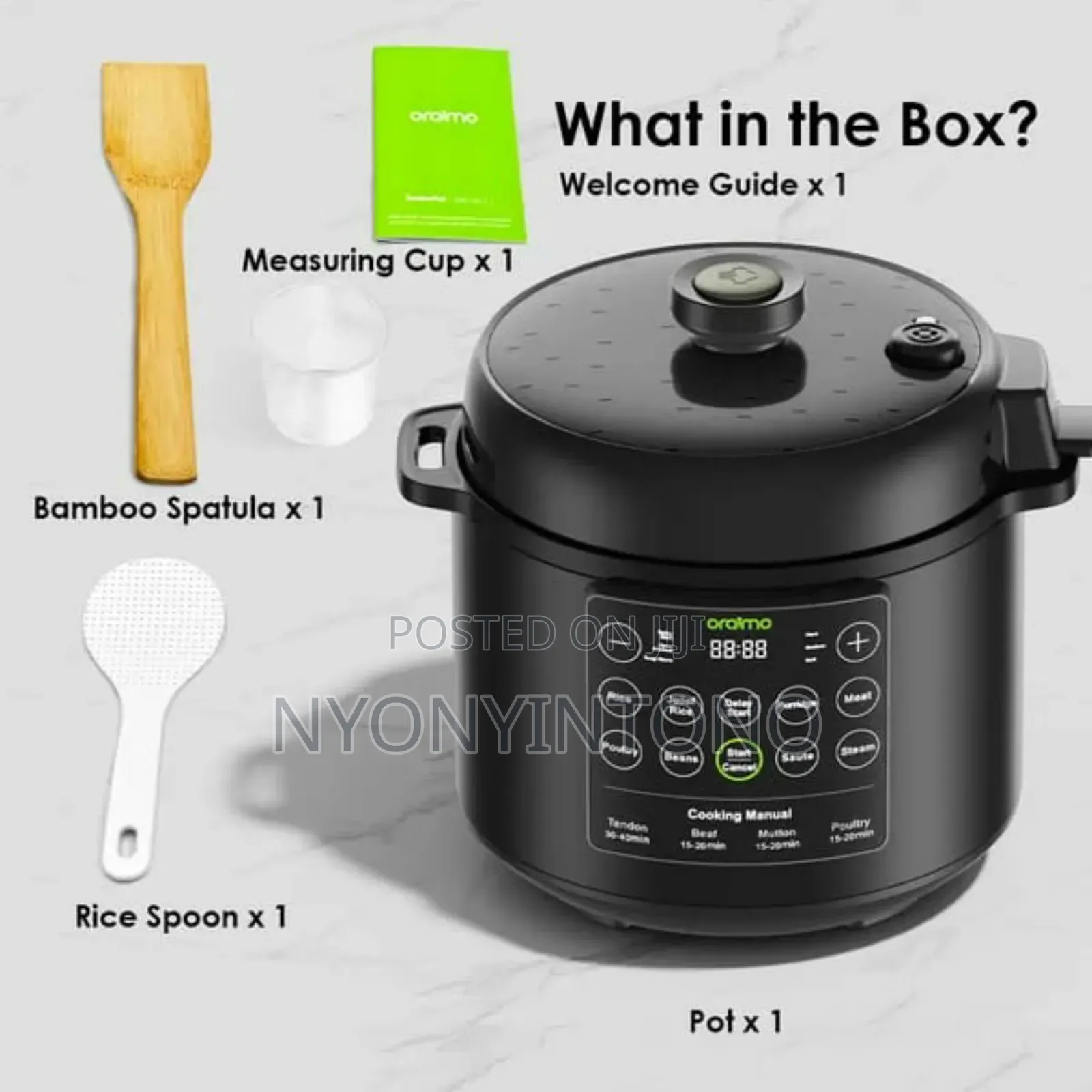 Oraimo Electric Non- Stick Automatic Pressure Cooker