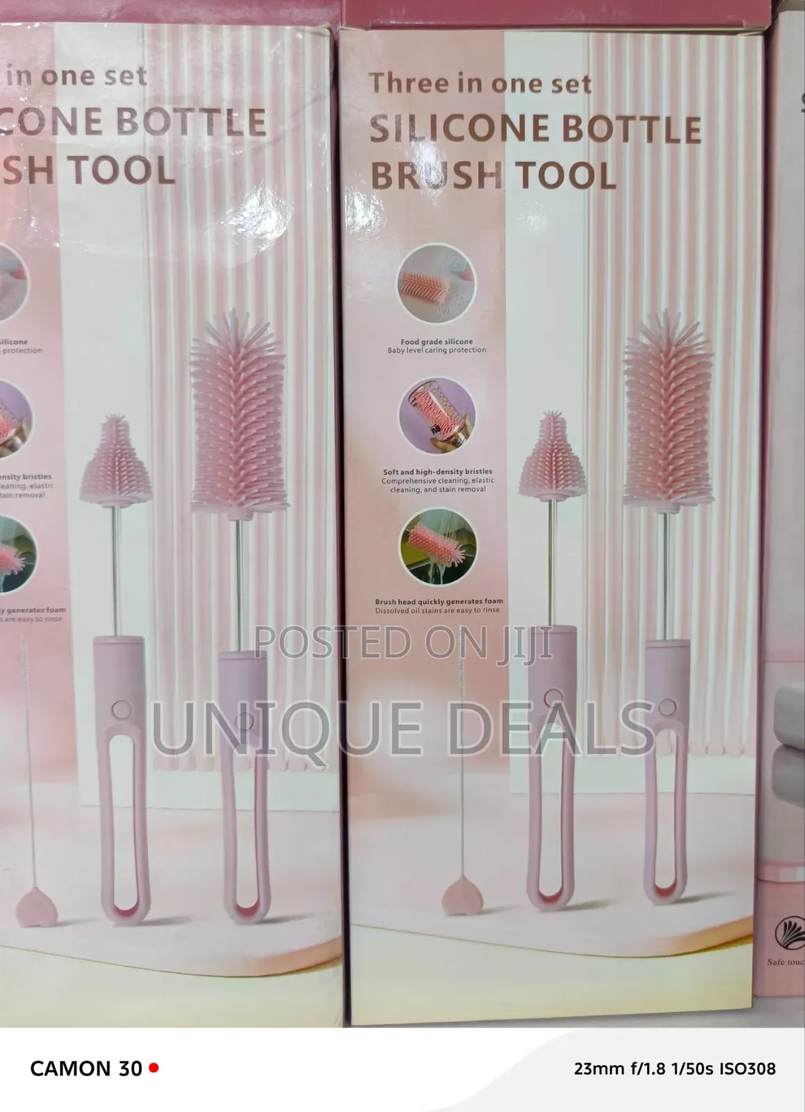 3-in-1 Silicone Bottle Brush Tool Set