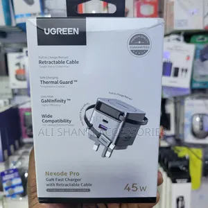 Ugreen Nexode Pro Gan Fast Charger With Retractable Cable